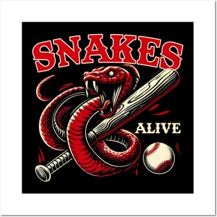 Arizona Baseball - Snakes Alive Posters and Art